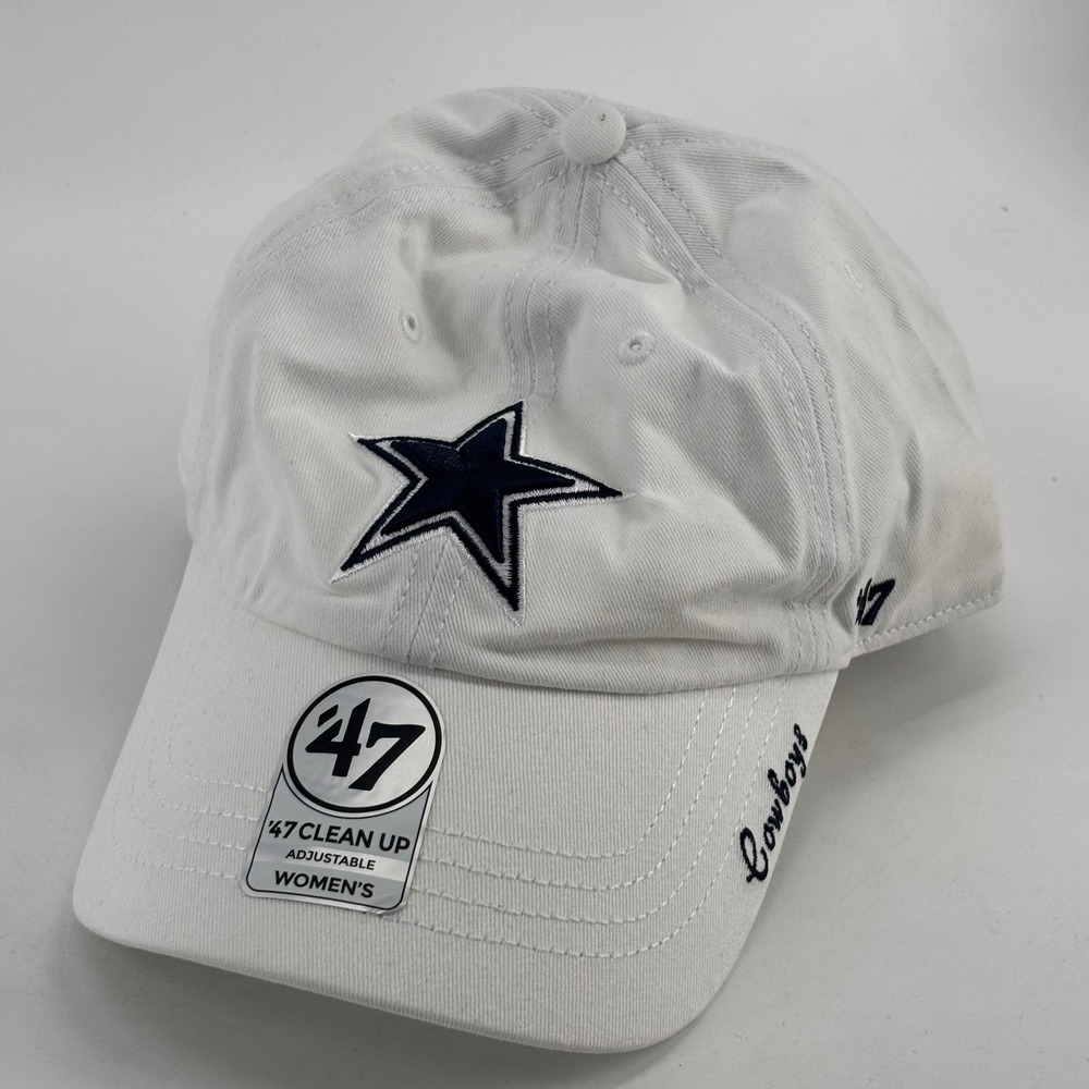 '47 Dallas Cowboys Hat Women OSFA White Miata Clean Up New NFL Football Cap
